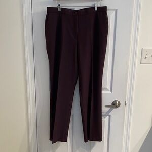 Haggar Women's Plum or Mauve Colour Trousers, sz 16, straight leg, vintage